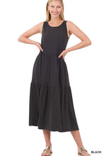 Load image into Gallery viewer, ZENANA- Day in the Sun Sleeveless Tiered Midi Dress
