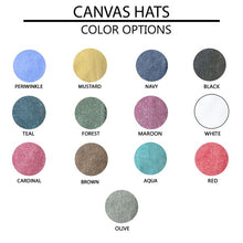 Load image into Gallery viewer, Embroidered Beach Please Colorful Canvas Hat
