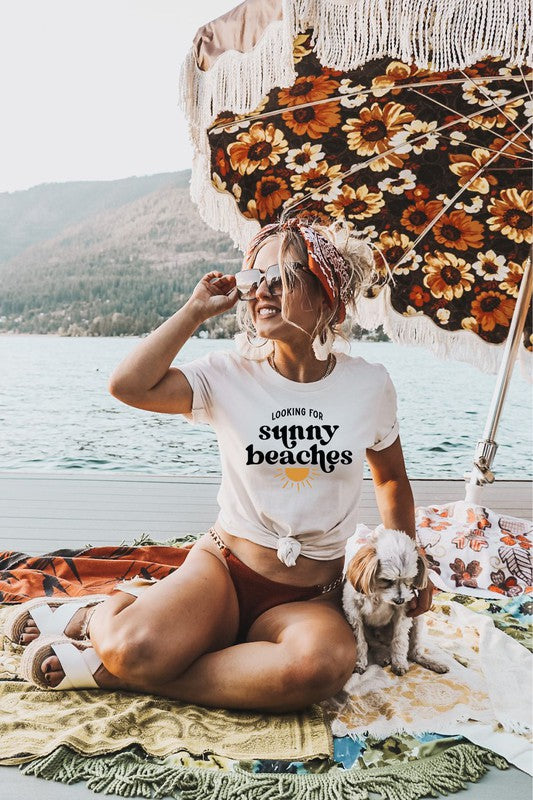 OCEAN & 7TH- Sunny Beaches Soft-Style Tee- 4 COLORS CURVY SIZES 2X + 3X