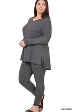 Load image into Gallery viewer, Zenana- Curvy Buttery Soft Brushed Loungewear Set (1X- 3X)
