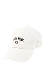 Load image into Gallery viewer, NEW YORK Embroidery Cotton Cap

