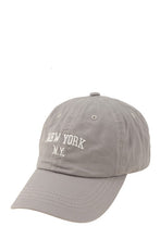 Load image into Gallery viewer, NEW YORK Embroidery Cotton Cap
