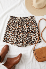 Load image into Gallery viewer, Wild at Heart Leopard Print Drawstring Shorts
