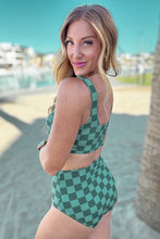 Load image into Gallery viewer, Bali Checkered Swim Top- 111 NORTH
