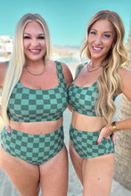 Load image into Gallery viewer, Bali Checkered High Waisted Swim Bottoms- 111 NORTH
