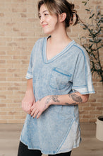 Load image into Gallery viewer, Earthy Chic Mineral Wash Mini Dress in Denim- VERY J
