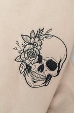 Load image into Gallery viewer, PREORDER: Embroidered Floral Skull Sweatshirt
