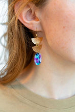 Load image into Gallery viewer, Spiffy &amp; Splendid- Elena Earrings - Purple Party
