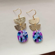 Load image into Gallery viewer, Spiffy &amp; Splendid- Elena Earrings - Purple Party
