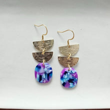 Load image into Gallery viewer, Spiffy &amp; Splendid- Elena Earrings - Purple Party
