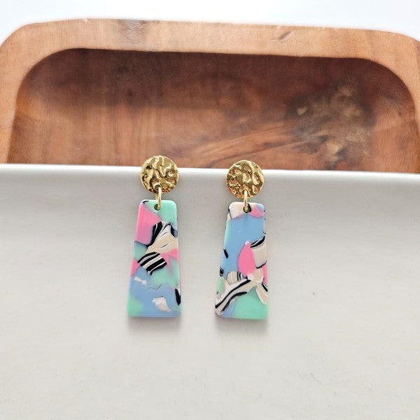 Spiffy & Splendid- Mia Mini Earrings - 80's Pastel