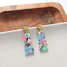 Load image into Gallery viewer, Spiffy &amp; Splendid- Mia Mini Earrings - 80&#39;s Pastel
