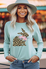 Load image into Gallery viewer, Easter Leopard Bunny Long Sleeve Top
