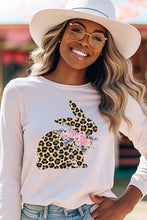 Load image into Gallery viewer, Easter Leopard Bunny Long Sleeve Top
