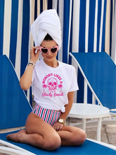 Load image into Gallery viewer, OCEAN &amp; 7TH-Shady Beach Graphic Tee- CURVY SIZES 2X + 3X- 6 COLORS
