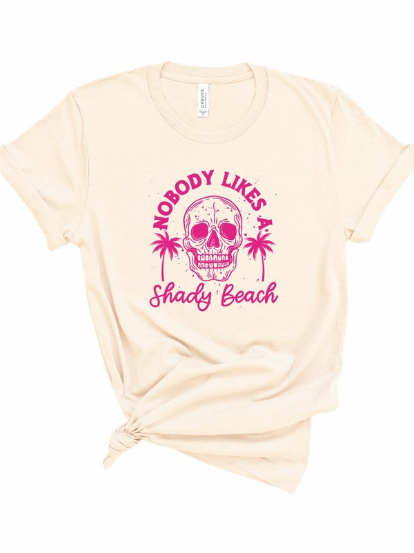 OCEAN & 7TH-Shady Beach Graphic Tee- CURVY SIZES 2X + 3X- 6 COLORS