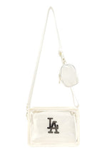 Load image into Gallery viewer, LA 3D Embroidery Clear Square Bag w/ Coin Purse
