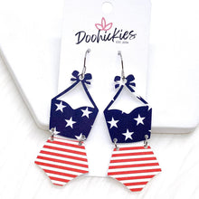 Load image into Gallery viewer, The Americana Mini Acrylic Collection - Patriotic Earrings
