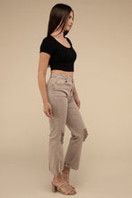 Load image into Gallery viewer, ZENANA- Caroline Acid Washed High Waist Distressed Straight Pants- 2 COLORS
