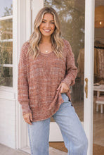 Load image into Gallery viewer, Cinnamon Spice Knit Sweater Top
