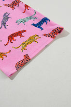 Load image into Gallery viewer, DEAR LOVER- Pink Cheetah Print Shirt and Pants Pajama Set
