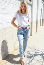 Load image into Gallery viewer, Judy Blue High-Rise Boyfriend Cuffed Hem Star Pocket Jeans
