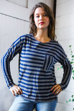 Load image into Gallery viewer, Navy Days Long Sleeve Top
