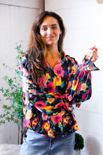 Load image into Gallery viewer, Bold and Blooming Bubble Sleeve Woven Blouse
