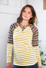 Load image into Gallery viewer, Stripes for Days Vintage Floral Raglan
