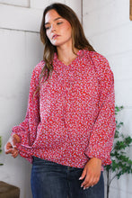 Load image into Gallery viewer, Poppy Daydream Floral Woven Blouse
