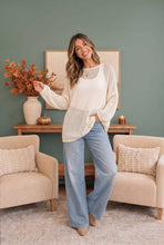 Load image into Gallery viewer, Coastal Breeze Open Knit Sweater
