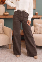 Load image into Gallery viewer, Washed Brown Jeans That Mean Business
