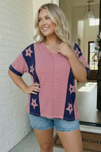 Load image into Gallery viewer, Stars and Stripes Forever Oversized Top

