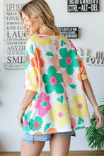Load image into Gallery viewer, HOPELY Floral Waffle Oversize T-Shirt
