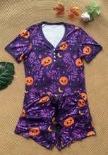 Load image into Gallery viewer, PREORDER: Halloween Pajama Short Set in Five Prints
