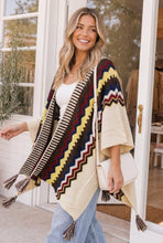 Load image into Gallery viewer, Chilly Nights Kimono Wrap with Tassel Tie
