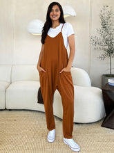 Load image into Gallery viewer, Full Size Sleeveless V-Neck Pocketed Jumpsuit- Double Take
