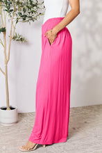 Load image into Gallery viewer, Full Size Smocked Wide Waistband Wide Leg Pants- Double Take
