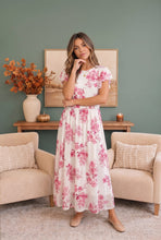 Load image into Gallery viewer, Daytime Romance Floral Midi Dress
