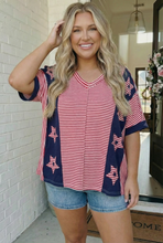 Load image into Gallery viewer, Stars and Stripes Forever Oversized Top
