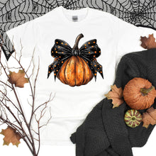 Load image into Gallery viewer, PREORDER: Pumpkin Bow Graphic Tee
