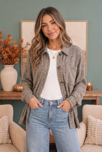 Load image into Gallery viewer, Cozy Knit Shacket in Warm Mocha
