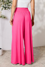 Load image into Gallery viewer, Full Size Smocked Wide Waistband Wide Leg Pants- Double Take
