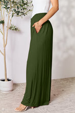 Load image into Gallery viewer, Full Size Smocked Wide Waistband Wide Leg Pants- Double Take
