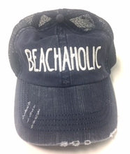 Load image into Gallery viewer, OCEAN &amp; 7TH- Beachaholic Embroidered Trucker Hat
