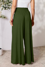 Load image into Gallery viewer, Full Size Smocked Wide Waistband Wide Leg Pants- Double Take
