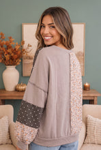 Load image into Gallery viewer, Thankful for Mixed Print Sweatshirt
