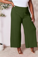 Load image into Gallery viewer, Full Size Smocked Wide Waistband Wide Leg Pants- Double Take
