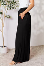 Load image into Gallery viewer, Full Size Smocked Wide Waistband Wide Leg Pants- Double Take
