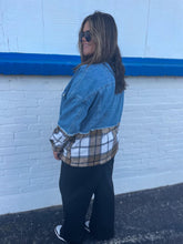 Load image into Gallery viewer, PREORDER: Telluride Denim + Plaid Jacket
